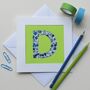 Liberty Print Initial Card, thumbnail 7 of 7