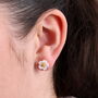 Sterling Silver 60th Mother Of Pearl Ear Studs, thumbnail 7 of 7