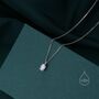 Sterling Silver Half A Carat Moissanite Diamond Single Stone Pendant Necklace, thumbnail 5 of 10