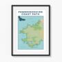 Pembrokeshire Art Print – Coast Path Map, thumbnail 8 of 12