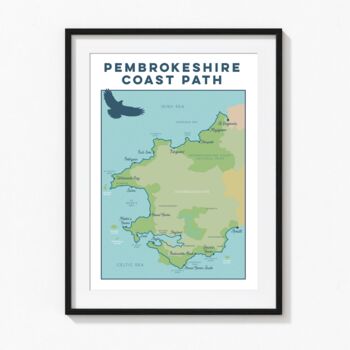 Pembrokeshire Art Print – Coast Path Map, 8 of 12
