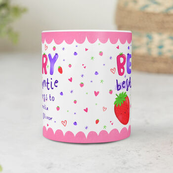 Personalised Berry Best Auntie Mug, 2 of 4