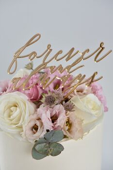 'Forever And Always' Cake Topper, 2 of 2