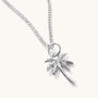 Palm Tree Necklace Silver Or 18ct Gold Plated Vermeil, thumbnail 2 of 4