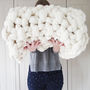 Giant Knit Moss Stitch Lap Blanket, thumbnail 3 of 6