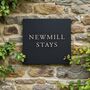 Personalised Square House Sign Options Of Design Colour, thumbnail 11 of 12