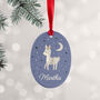 Personalised Oval Christmas Decoration, thumbnail 4 of 12