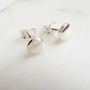 Tiny Blob Stud Earrings Sterling Silver, thumbnail 1 of 5