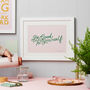 Personalised Be Good To Yourself Art Print, thumbnail 5 of 5