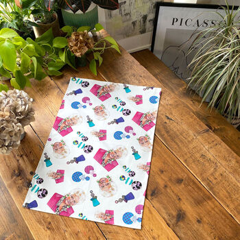 Pat Butcher Tea Towel, East Enders Gift, Funny Retro Cotton Dish Towel, 2 of 8