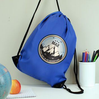 Personalised Adventure Blue Kit Bag, 2 of 6