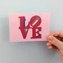 Love Mini Print 7cmx10cm Art Print Fsc Paper, thumbnail 2 of 3