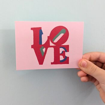 Love Mini Print 7cmx10cm Art Print Fsc Paper, 2 of 3