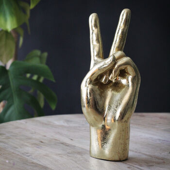 Peace Hand Ornament, 4 of 8