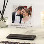 Personalised Couple Photo Acrylic Plaque Gift, thumbnail 1 of 2