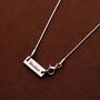 Customisable Silver Snake Chain Necklace, thumbnail 4 of 9