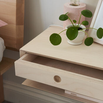 Plywood Floating Bedside Table, 4 of 5