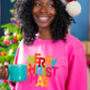 'Merry Christmas' Bright Sweatshirt Jumper, thumbnail 1 of 10