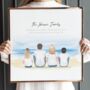 Personalised Family Print On The Beach, thumbnail 4 of 12
