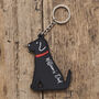 Black Labrador Key Ring Personalisation Available, thumbnail 2 of 6