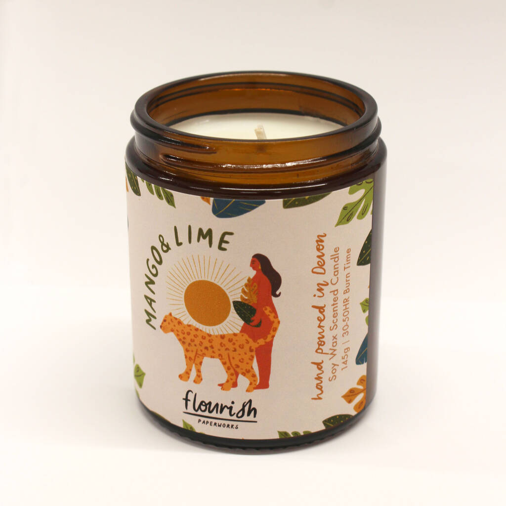 Wild Women Soy Wax Candle By Flourish Paperworks