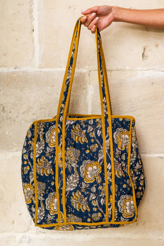 Midnight Marigold Tote Bag, 1 of 2