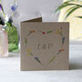 Personalised Anniversary Wildflower Seed Heart Card, thumbnail 4 of 6