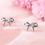 Friendship Bow Bracelet And Matching Earrings Set, thumbnail 4 of 6