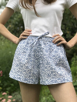 Sleep Shorts Blue Bud, 3 of 3