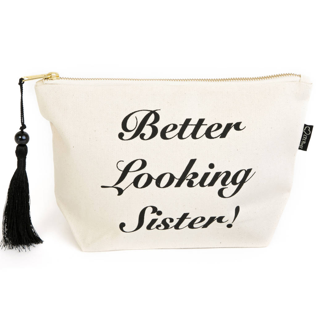 sisters make up or toiletry bag by lovethelinks | notonthehighstreet.com