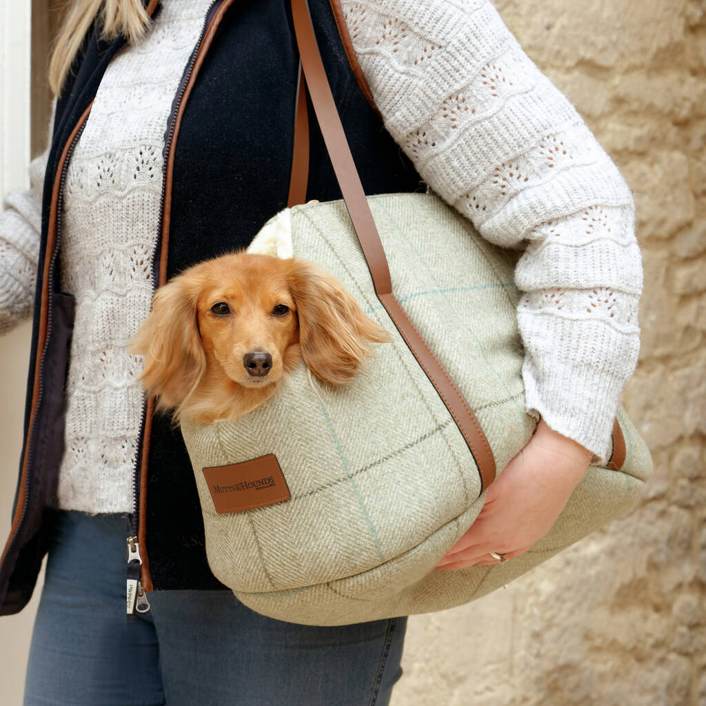 Willow Check Tweed Carrier, 1 of 2