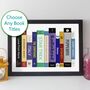 Dad Gift Personalised Row Of Books Print, thumbnail 10 of 10
