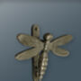 Brass Dragonfly Door Knocker Pewter Finish, thumbnail 1 of 4