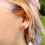 Watermelon Stud Earrings, thumbnail 3 of 3
