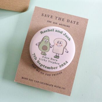 'Perfect Match' Fun Save The Date Magnet, 4 of 4