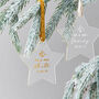 Personalised Married Christmas Star Decoration, thumbnail 1 of 6