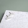 Sterling Silver Sharp Leaf Stud Earrings, thumbnail 2 of 8