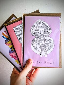 Happy New Home 90s Inspired Moving Card, 5 of 5