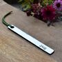 Personalised Christmas Name Gift Slim Metal Bookmark, thumbnail 2 of 8