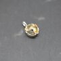 Citrine Silver Floral Pendant: November Birthstone, thumbnail 2 of 8
