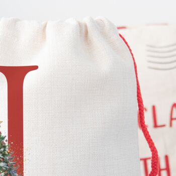 Santa Initial Christmas Sack, 2 of 2