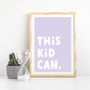 Children's Positivity Poster 'This Kid Can', thumbnail 6 of 8
