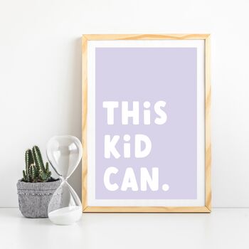 Children's Positivity Poster 'This Kid Can', 6 of 8