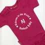 Personalised New Baby Welcome Babygrow, thumbnail 1 of 8