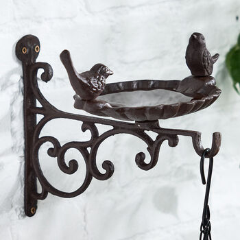 Personalised Cast Iron Bird Bath Bracket, 3 of 7