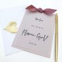 Vellum Bow Will You Be My Flower Girl Card, thumbnail 7 of 12