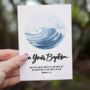 On Your Baptism Watercolour Card Baptism Card, thumbnail 6 of 7