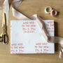Personalised Woo Hoo Wedding Day Wrapping Paper, thumbnail 2 of 2