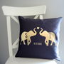 Personalised Love Elephant Cushion, thumbnail 1 of 2