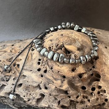 Modern Beaded Natural Stone Bracelet | Gift For Him, 3 of 4